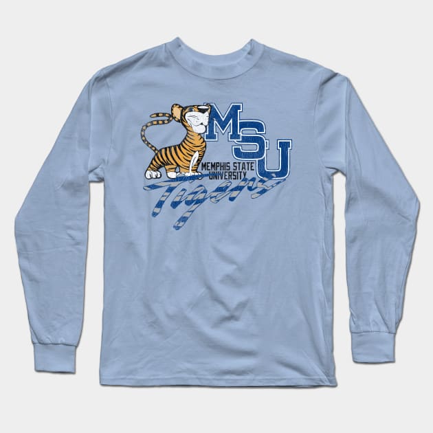 Memphis State Tigers Long Sleeve T-Shirt by rt-shirts